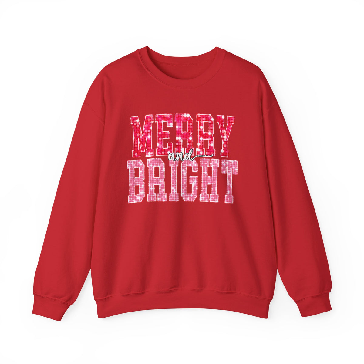 Merry and Bright Christmas Crewneck Sweatshirt
