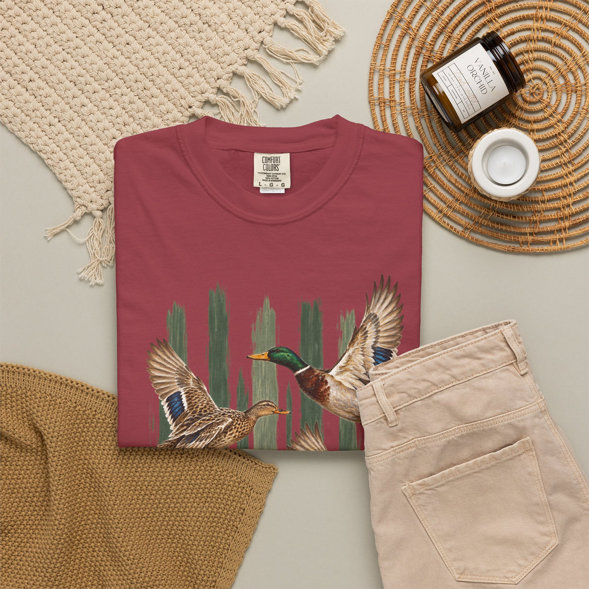 Duck stripped t-shirt