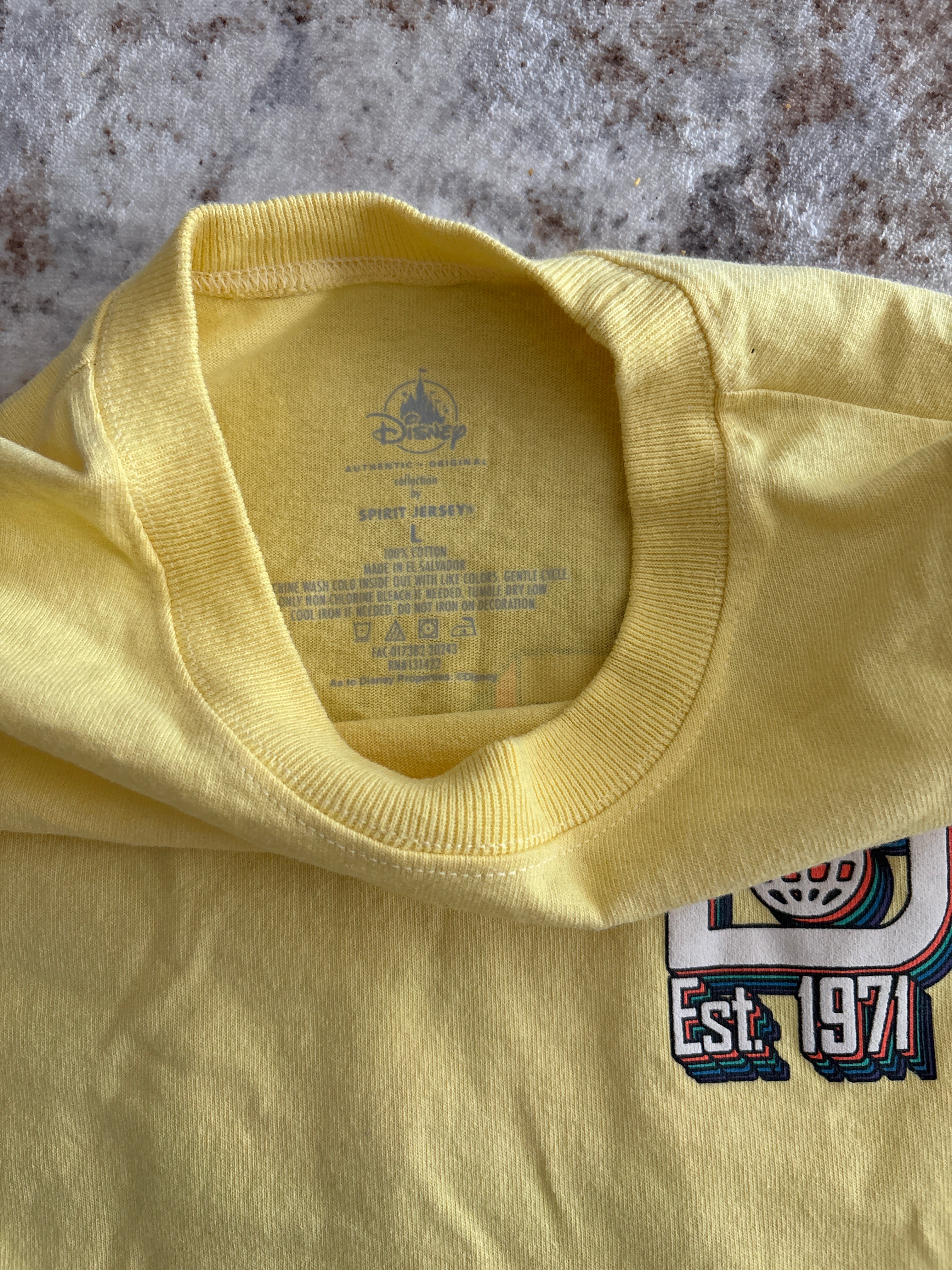Disney World Est. 1971 Spirit Jersey Style Long Sleeve | Large
