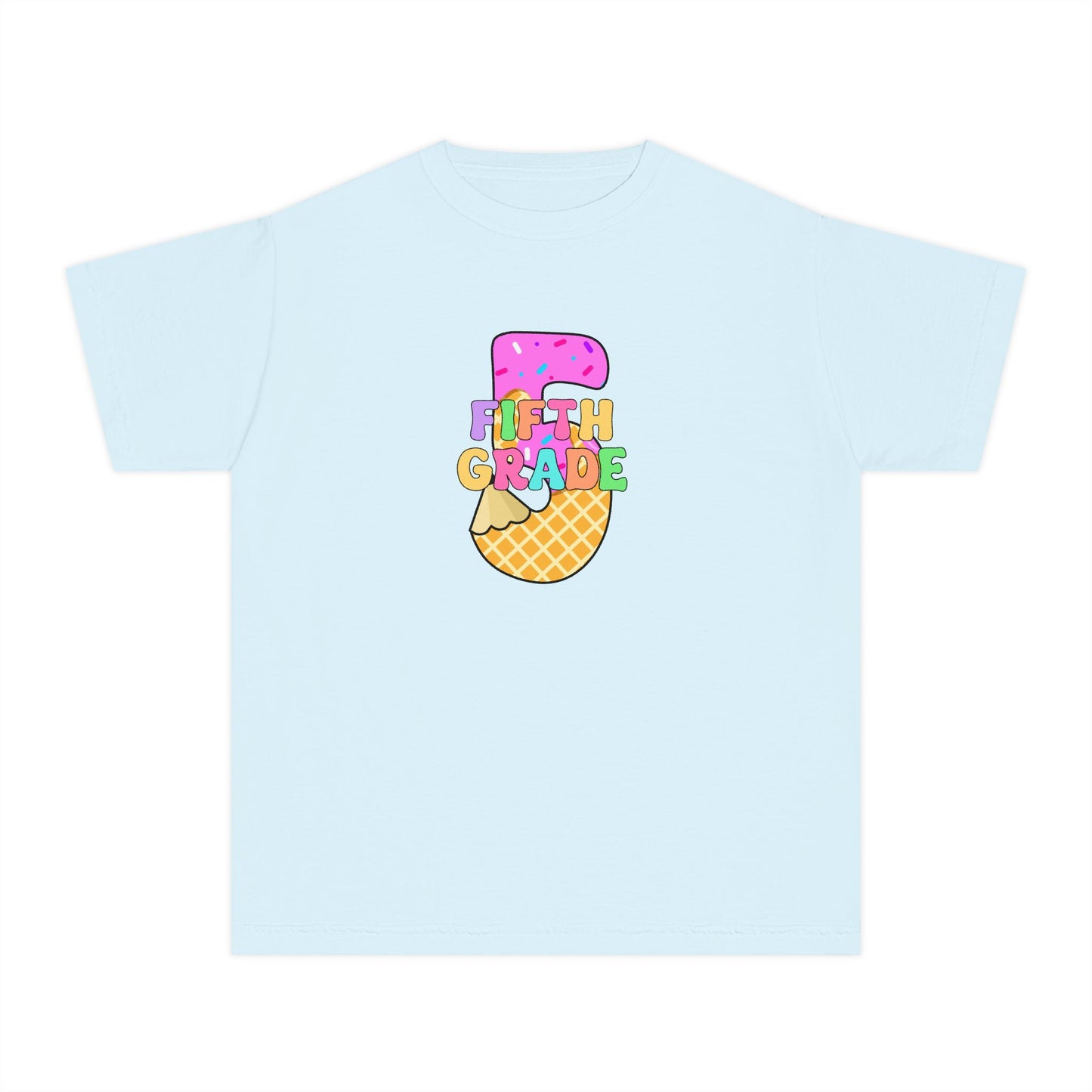 Fifth Grade Ice Cream Pencil Youth Tee