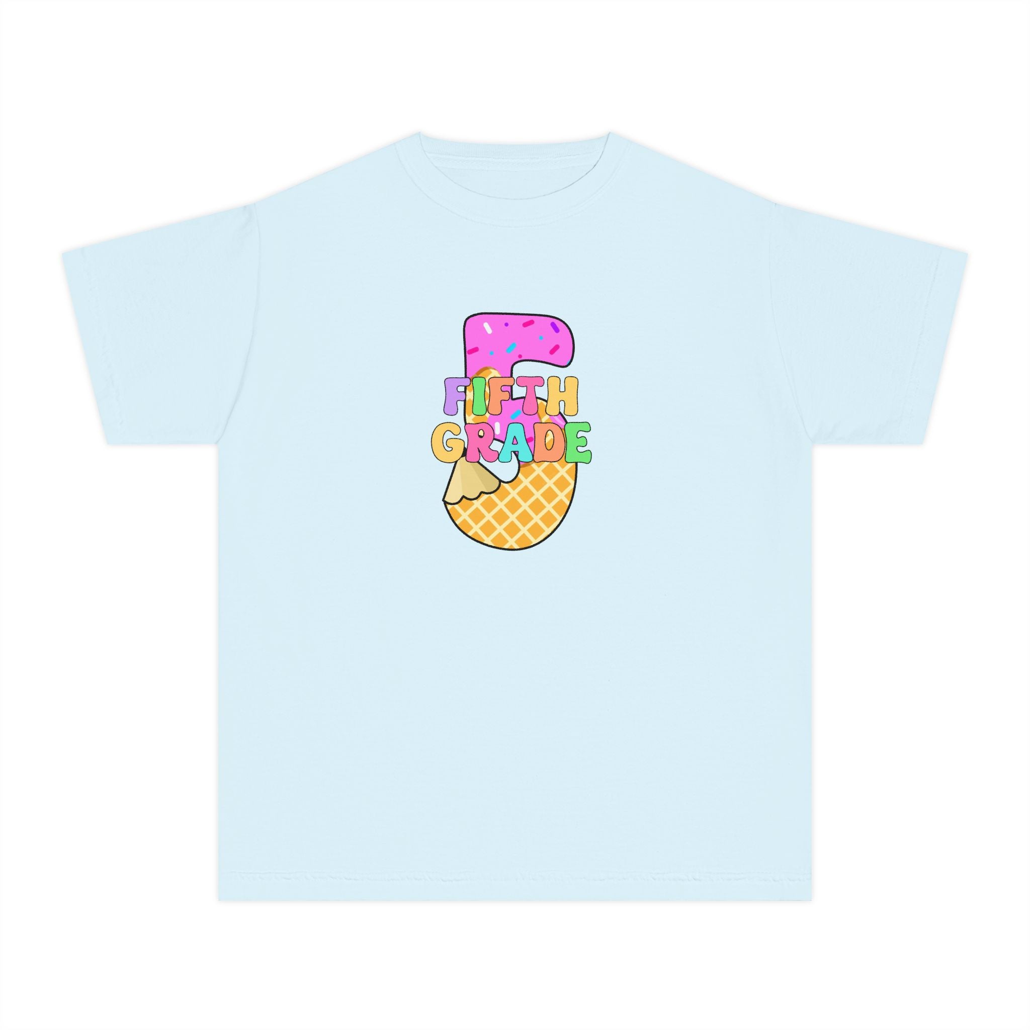 Fifth Grade Ice Cream Pencil Youth Tee
