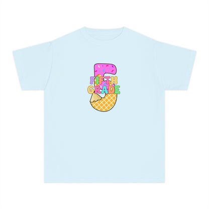 Fifth Grade Ice Cream Pencil Youth Tee