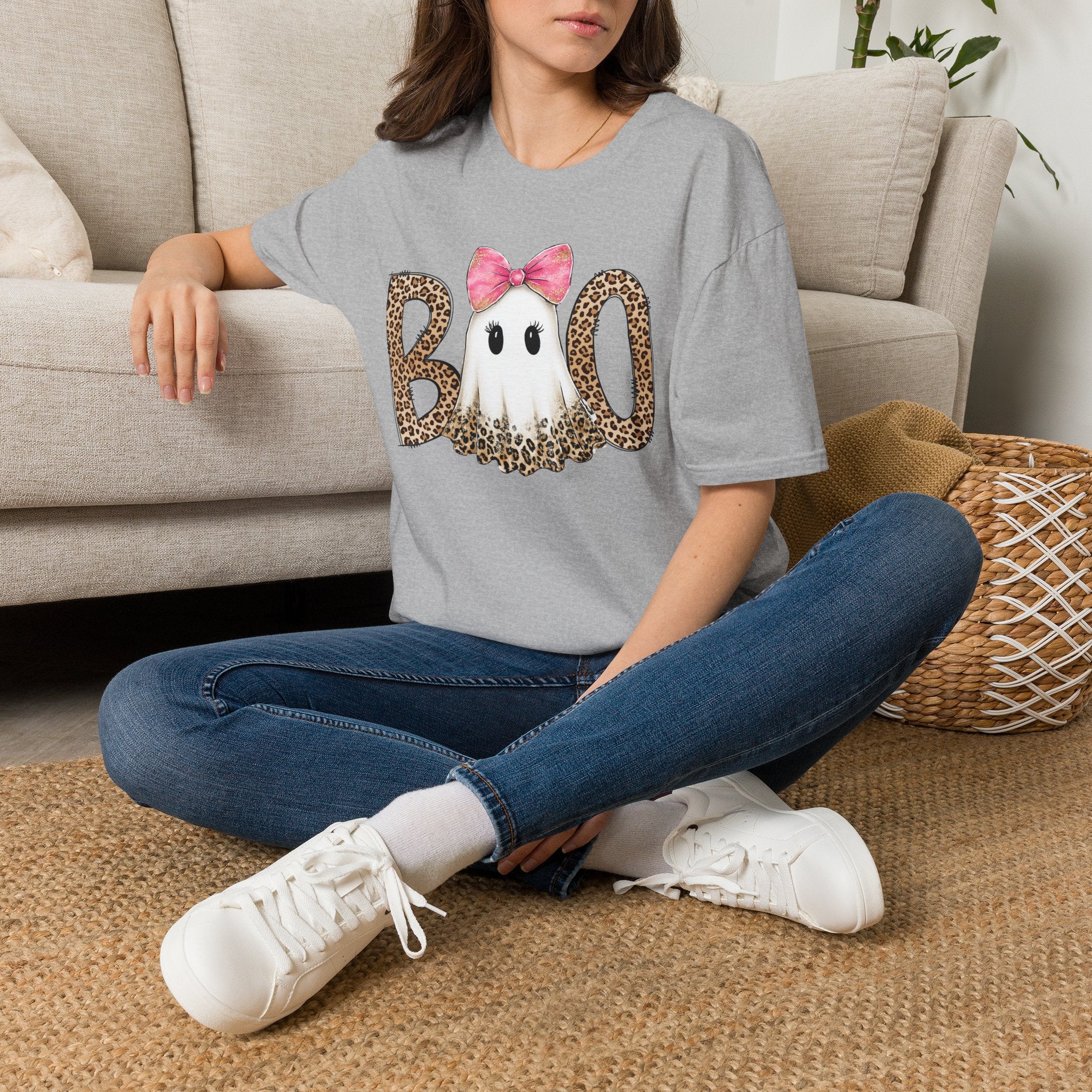 Boo Leopard Ghost Tee