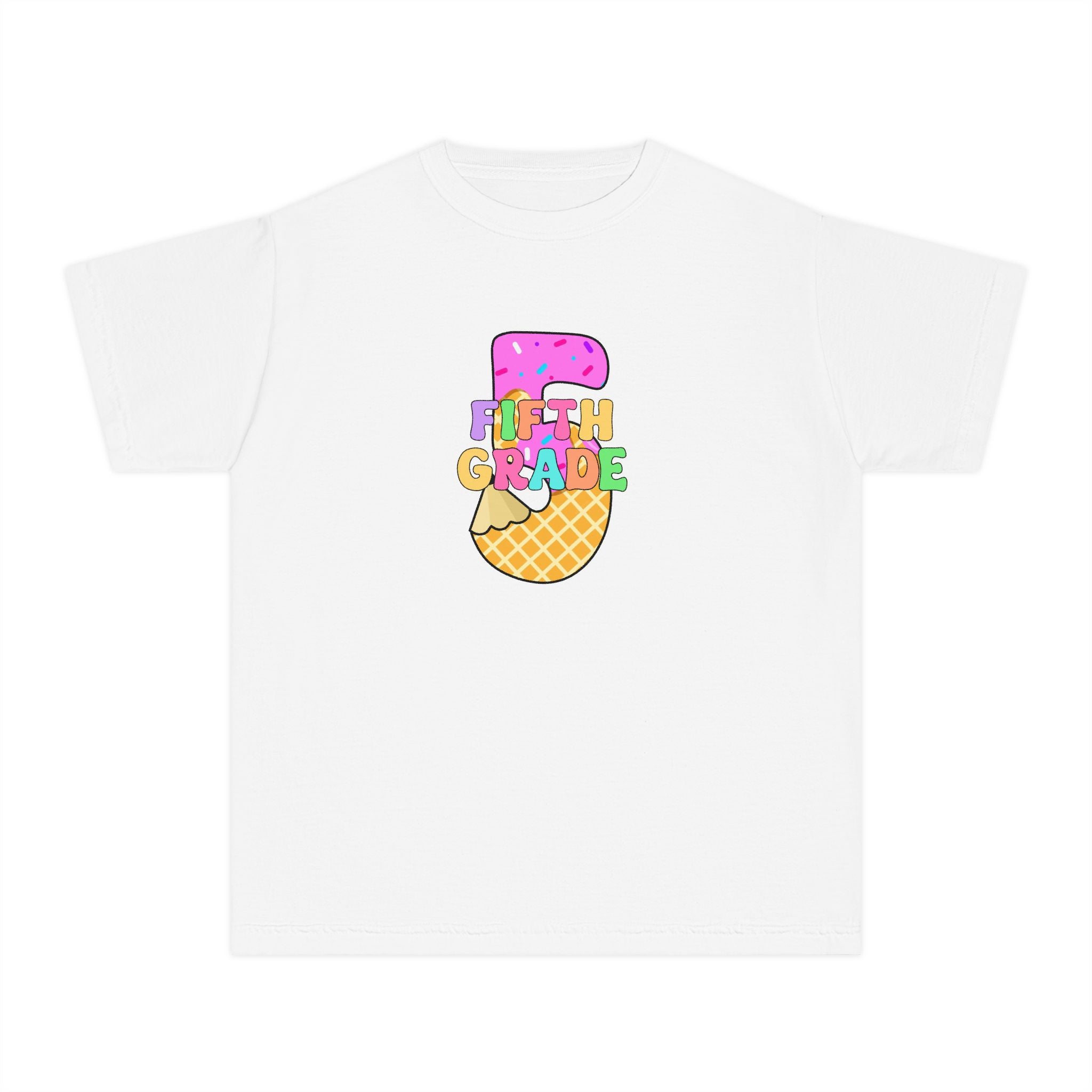 Fifth Grade Ice Cream Pencil Youth Tee