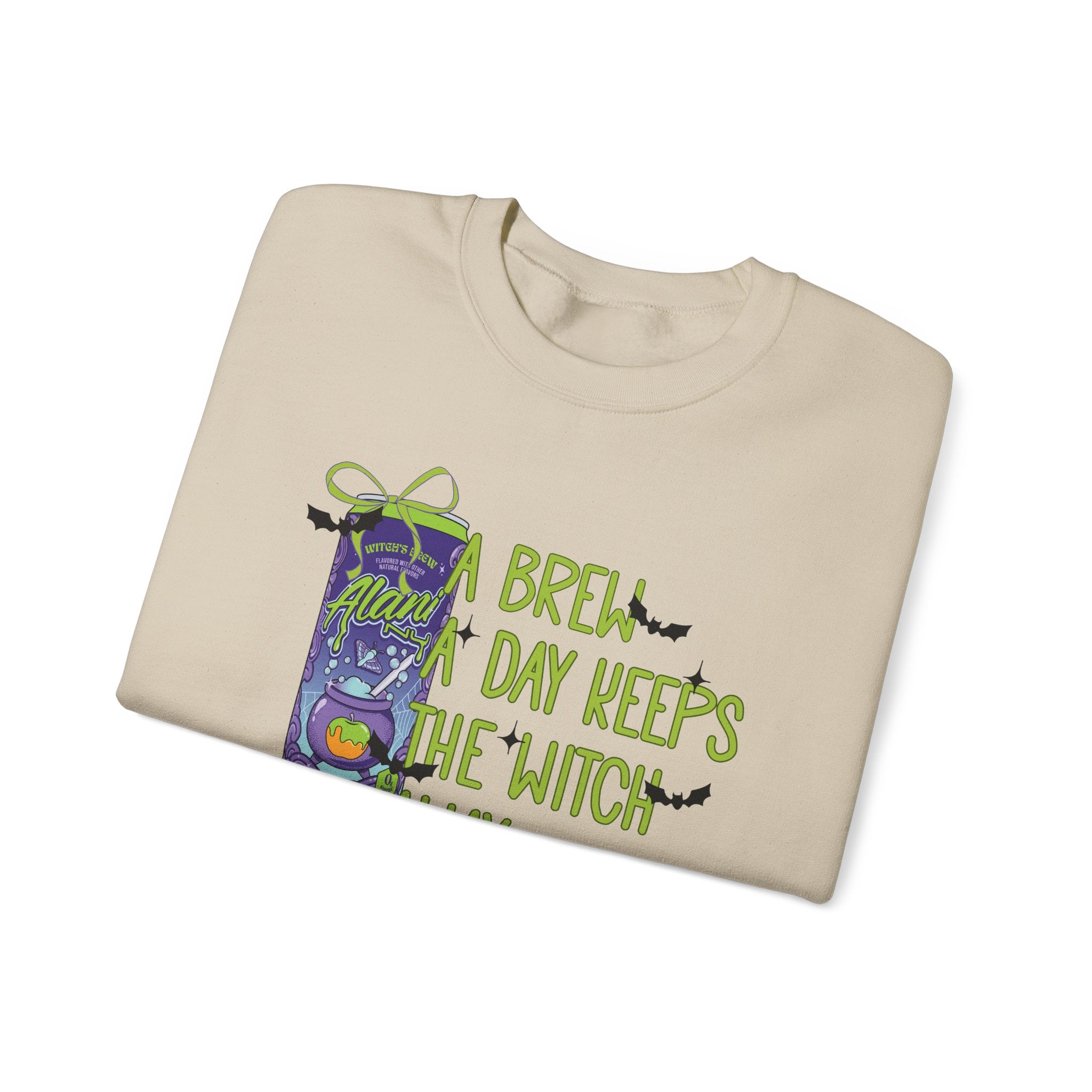 "A Brew A Day Keeps the Witch Away" Halloween Crewneck