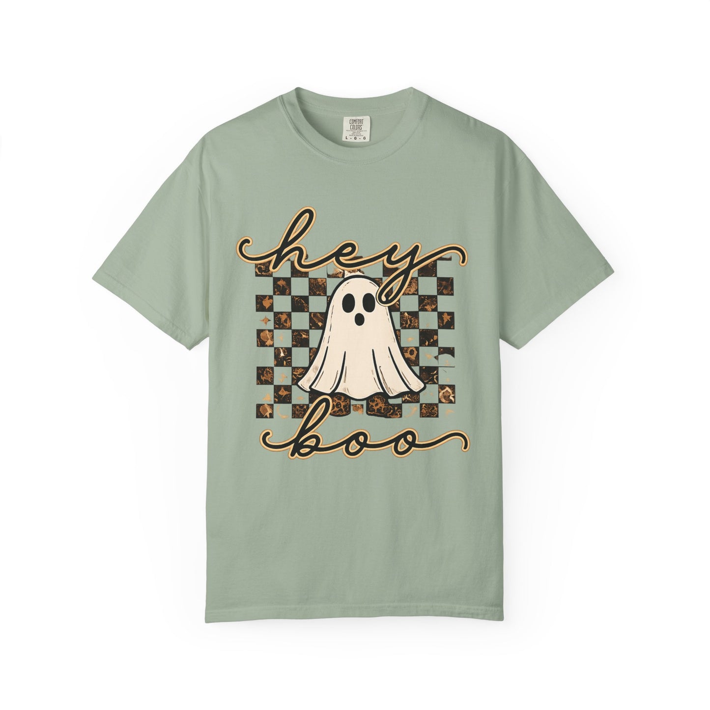 Hey Boo Checkered Tee