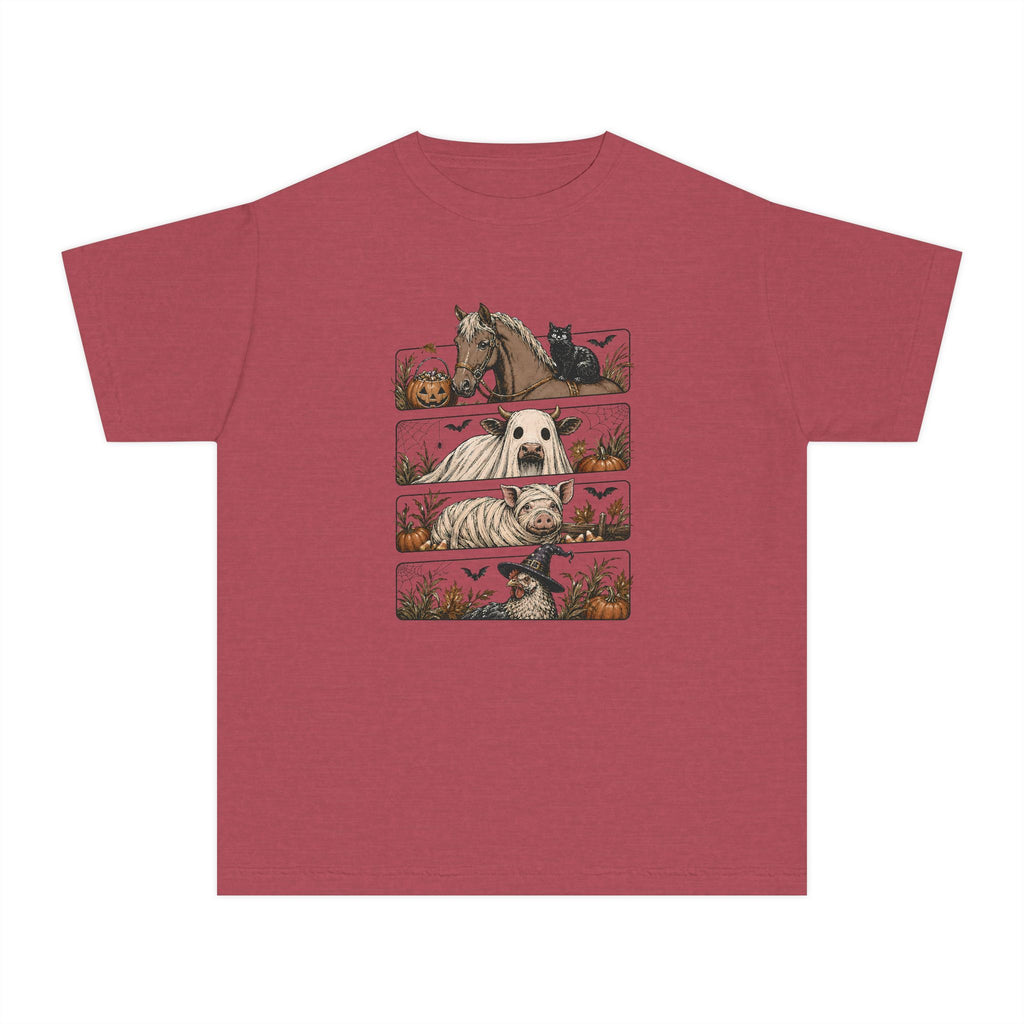 Halloween Farm Animals Youth Tee