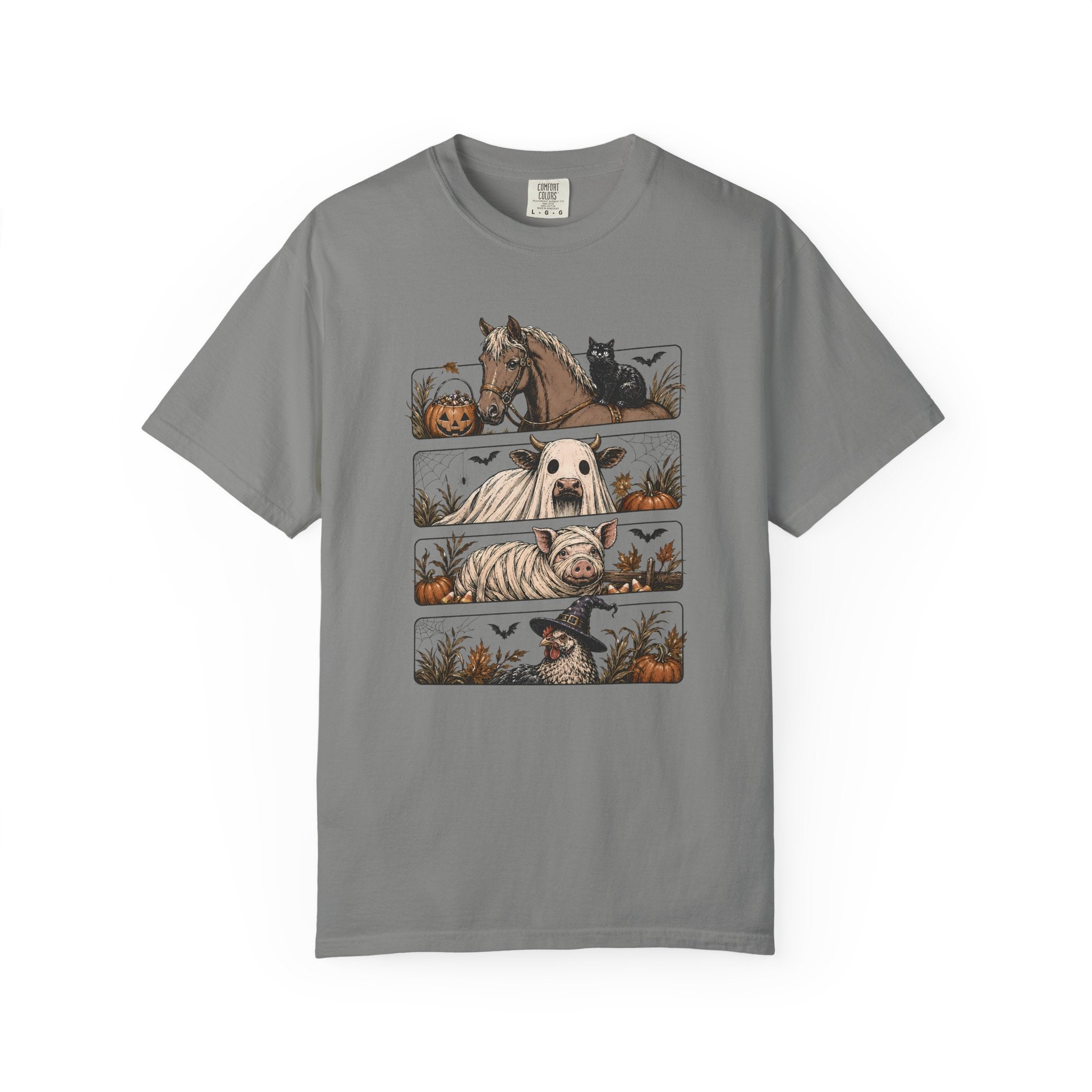 Halloween Farm Animals Adult Tee