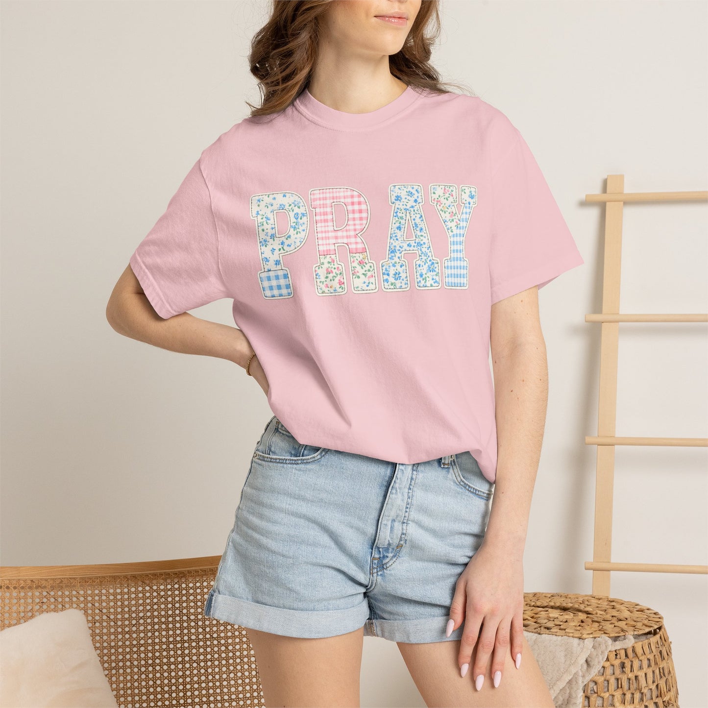 Pray Patchwork Tee