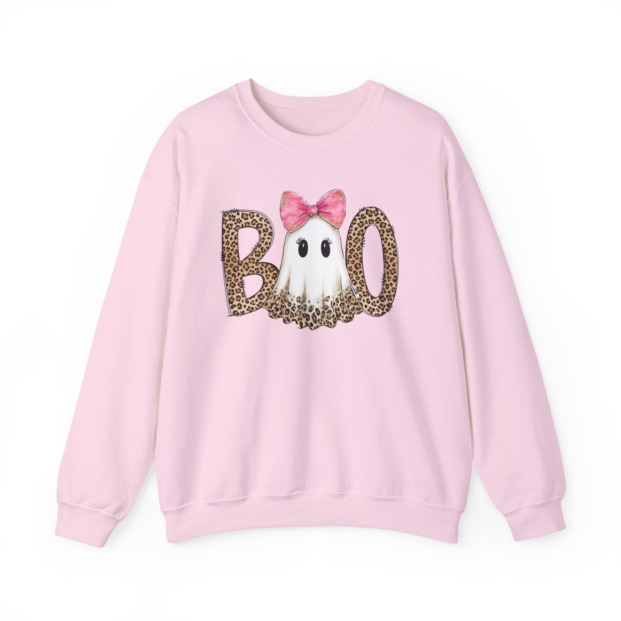 Leopard "Boo" Ghost Crewneck