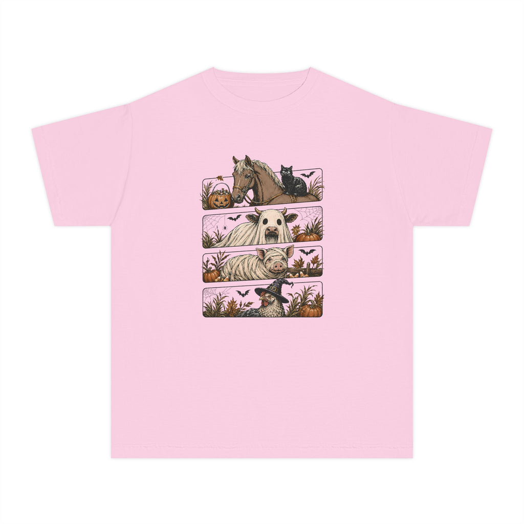 Halloween Farm Animals Youth Tee