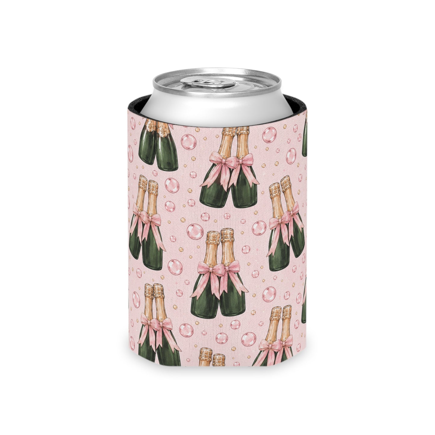 Champagne Bubbles Can Cooler
