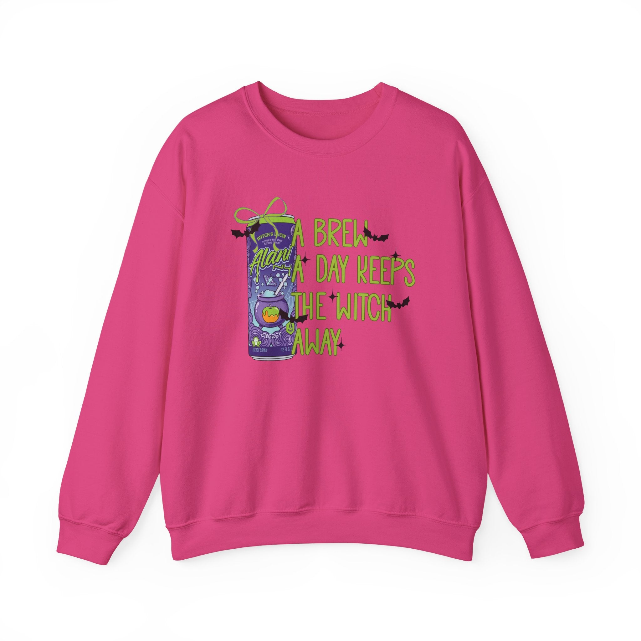 "A Brew A Day Keeps the Witch Away" Halloween Crewneck