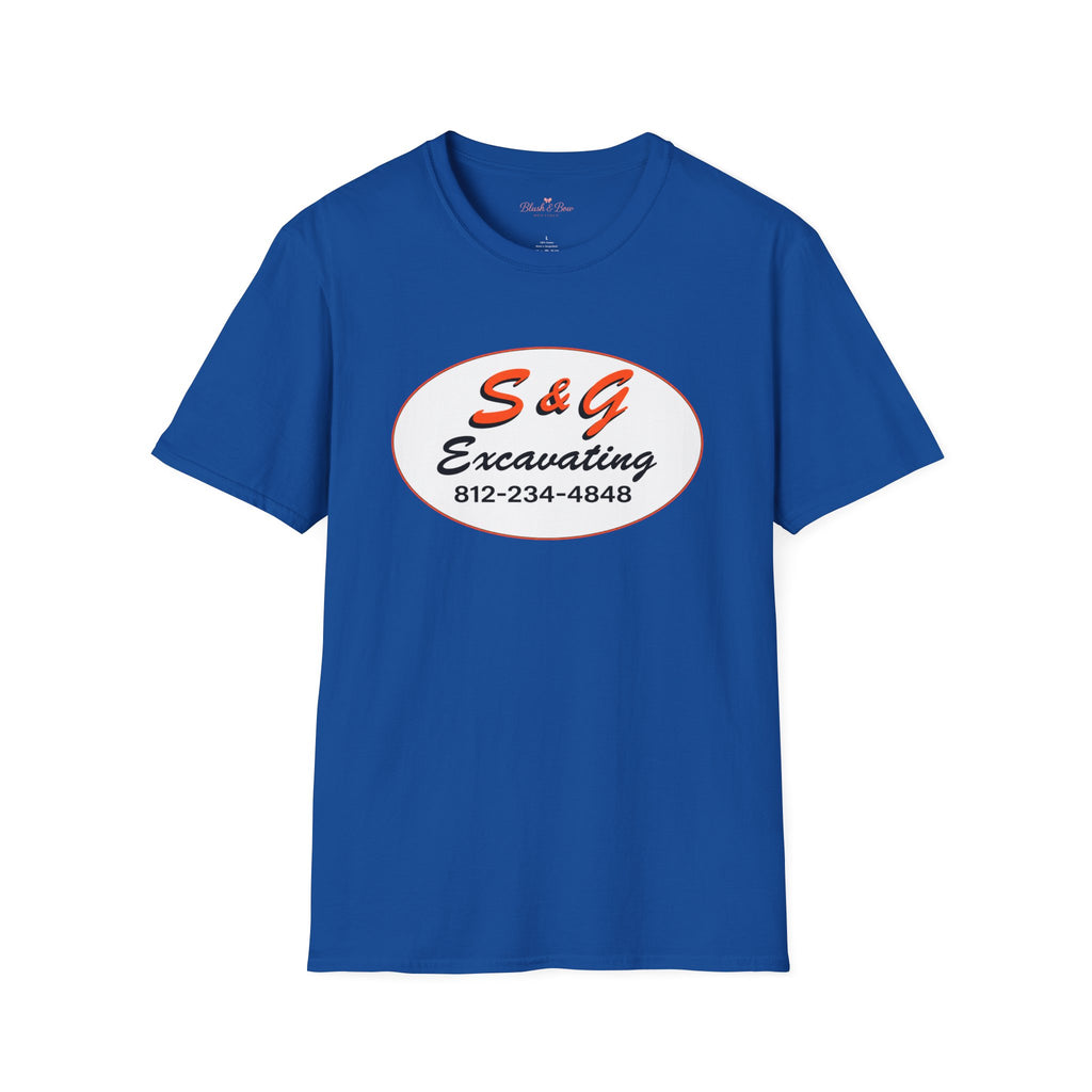 Excavation Logo T-Shirt — S&G Excavating (812-234-4848)