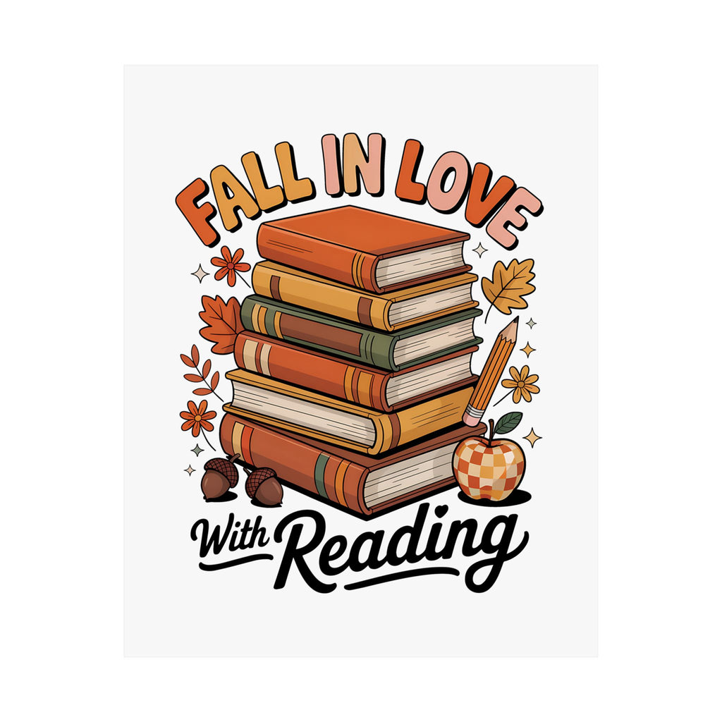 Fall in Love With Reading Poster