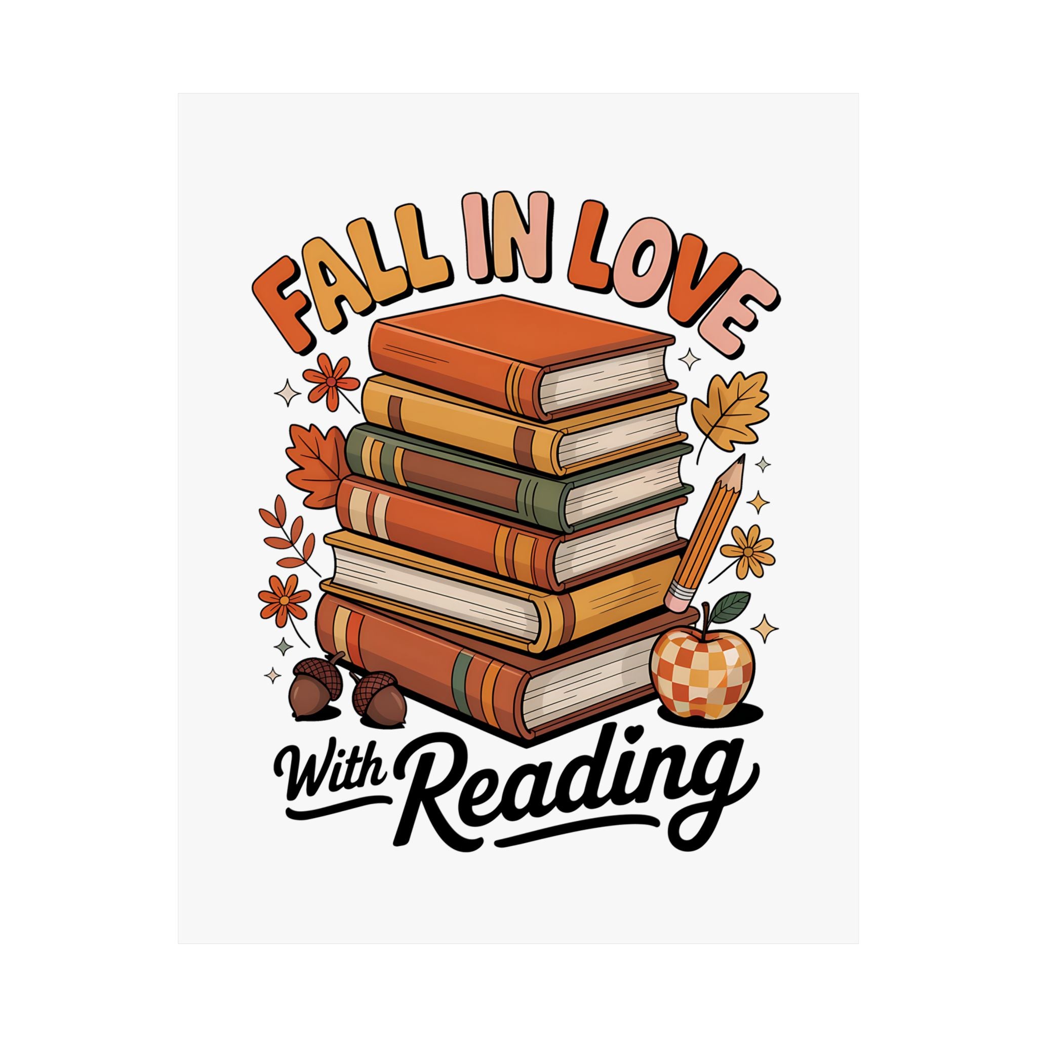 Fall in Love With Reading Poster