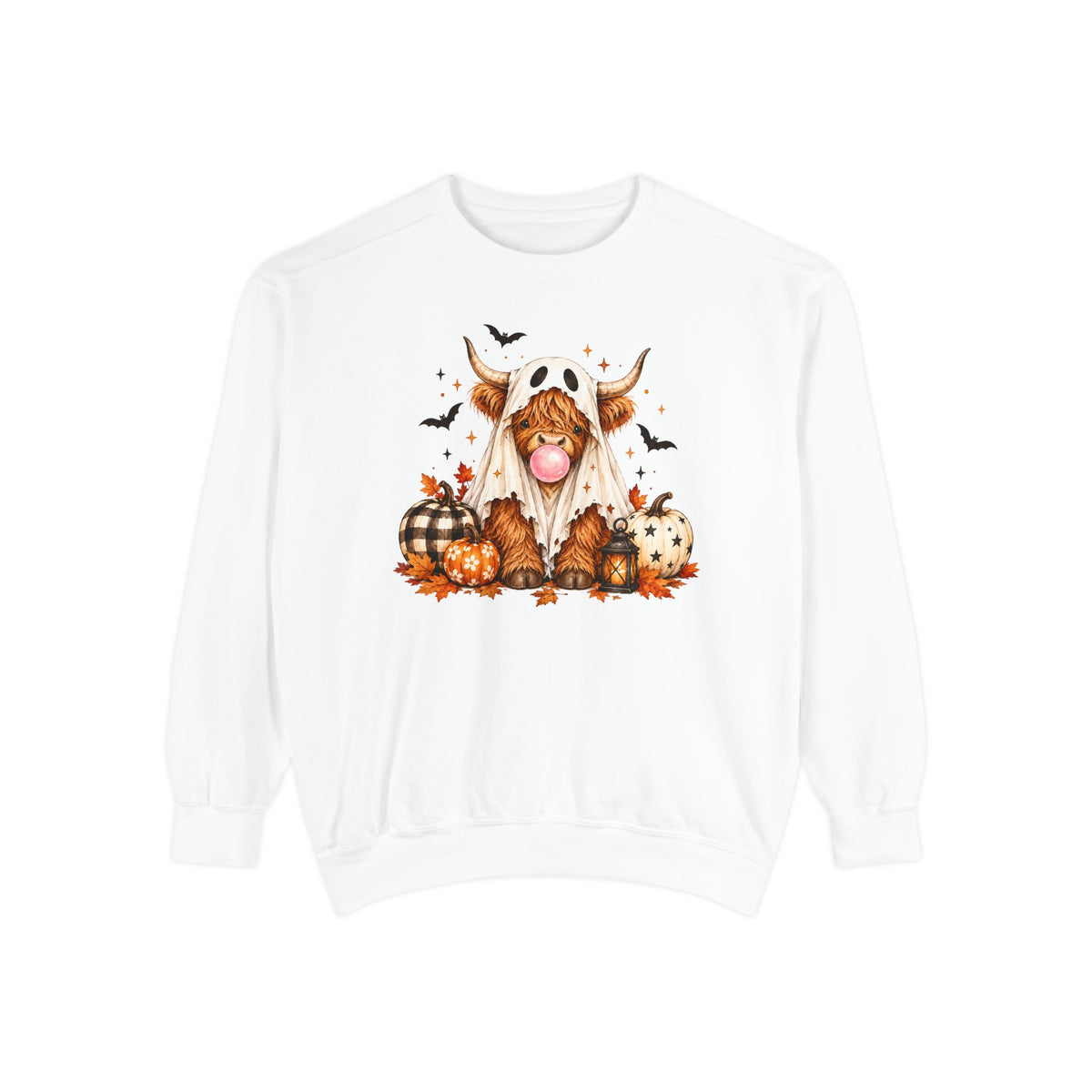 Highland Cow Bubblegum Ghost