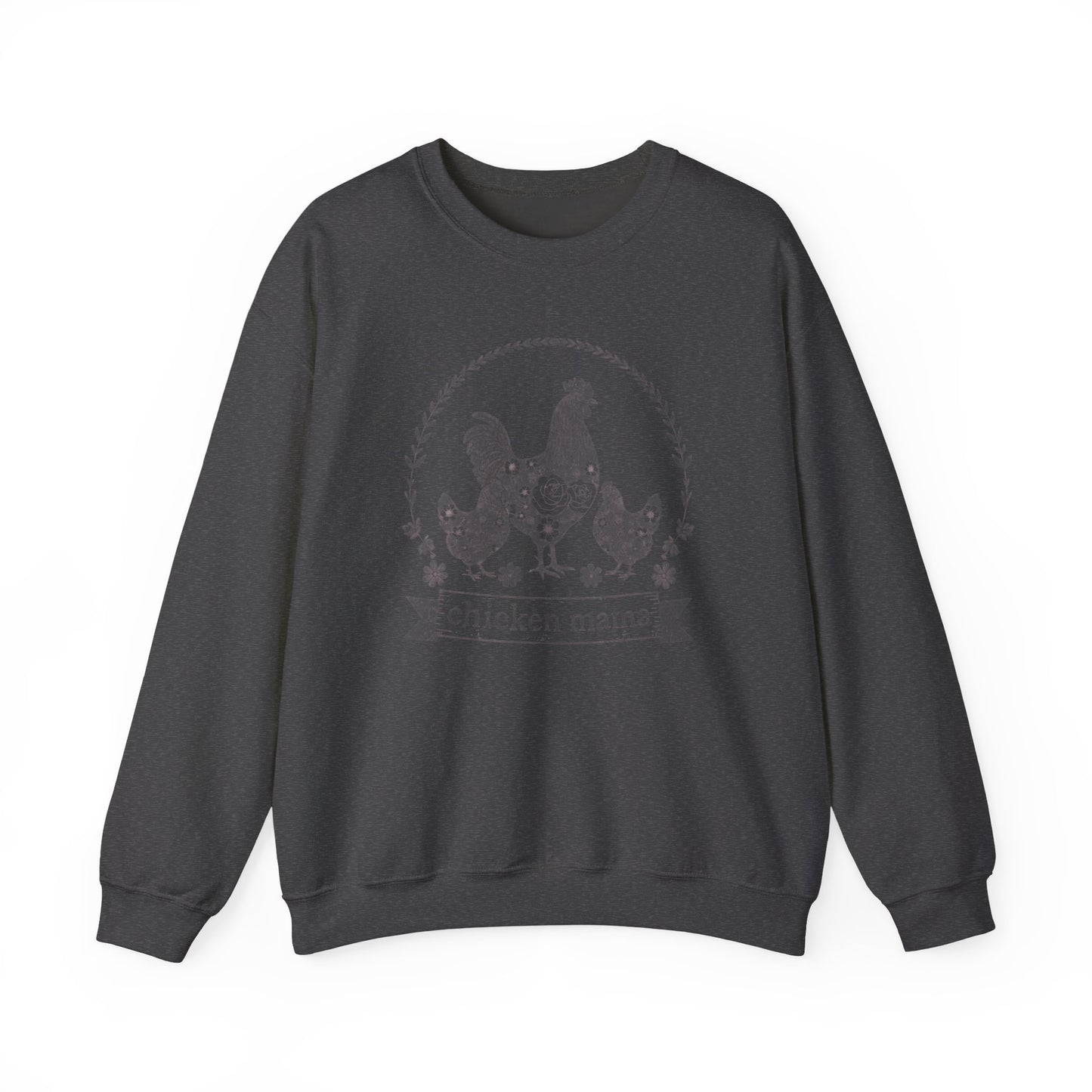 Chicken Mama illustration sweatshirt | hen flock floral design