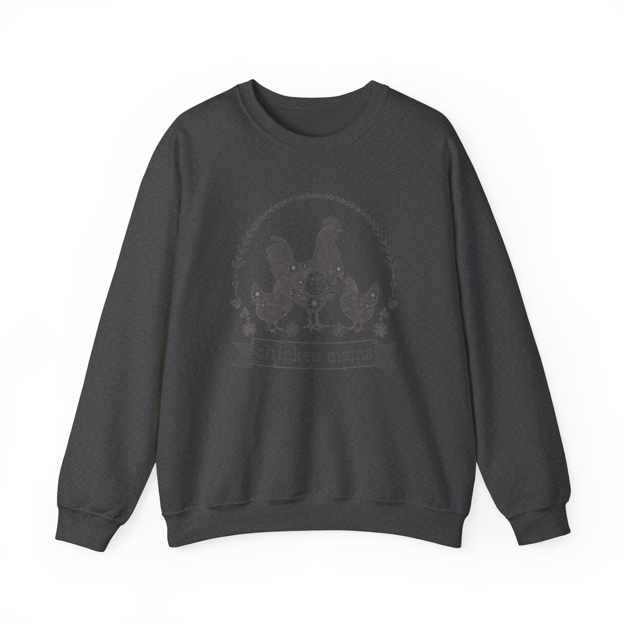 Chicken Mama illustration sweatshirt | hen flock floral design