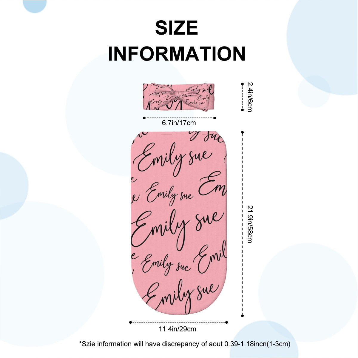 Baby Swaddle Sack with Baby Headband