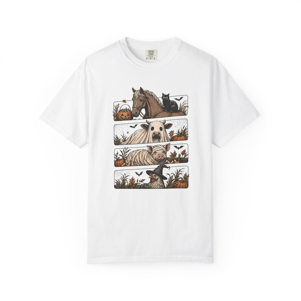 Halloween Farm Animals Adult Tee