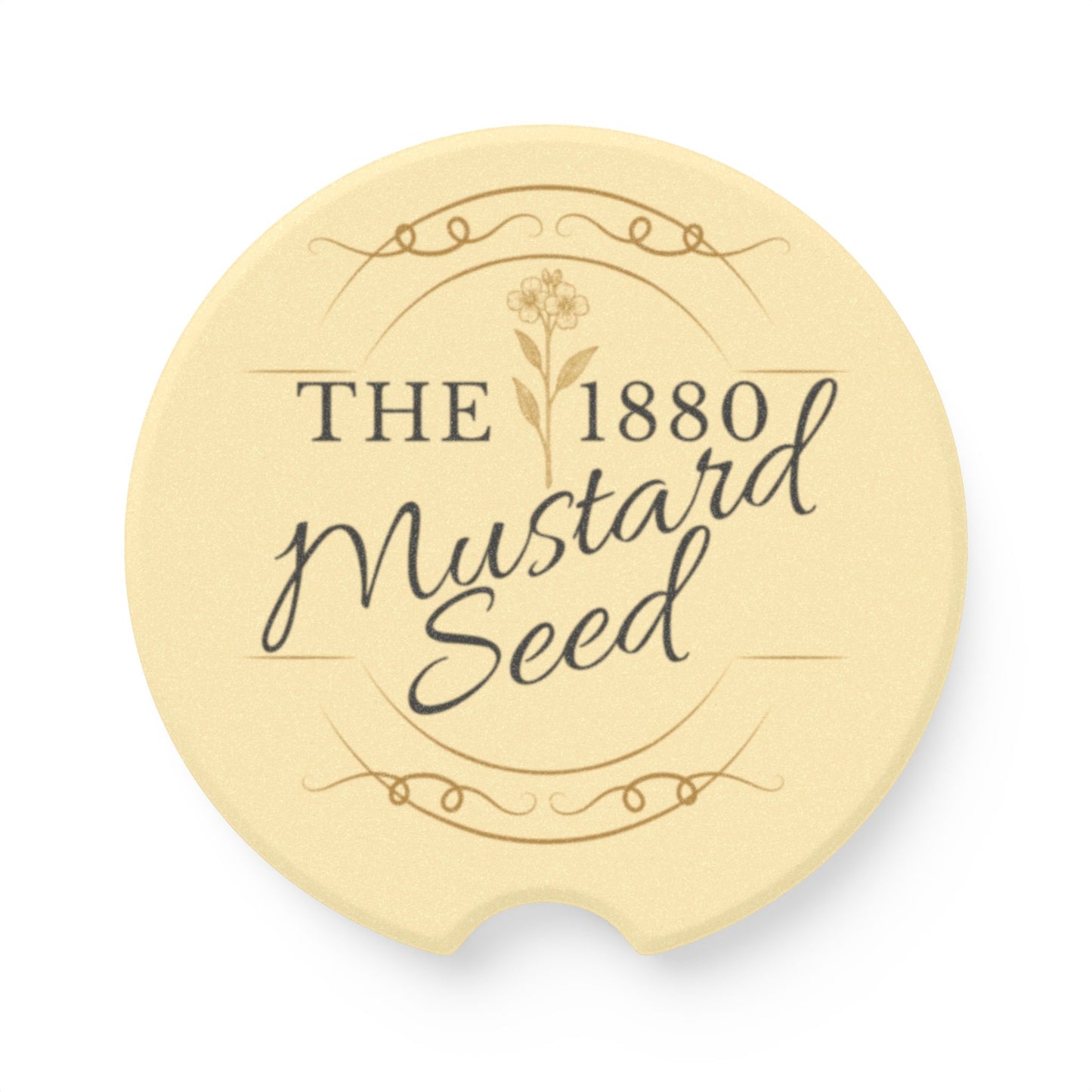 Soapstone Car Coaster — "The 1880 Mustard Seed"