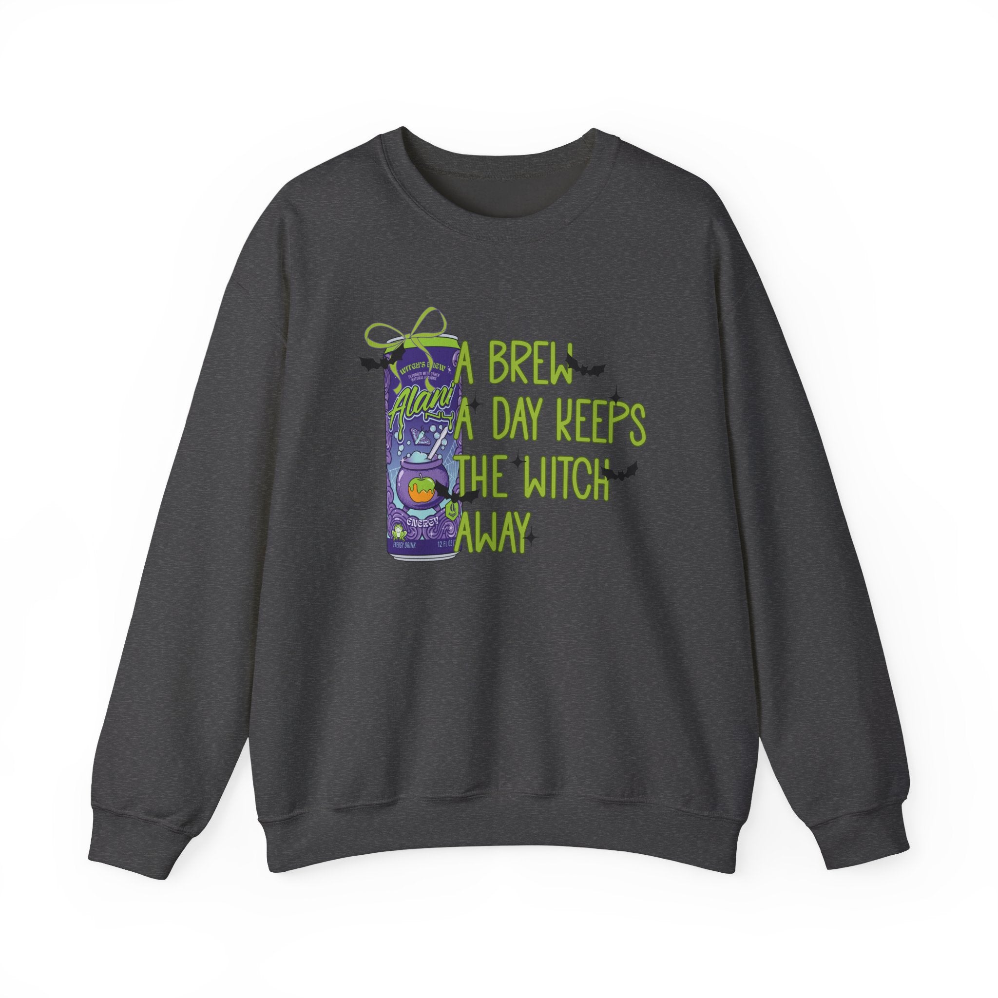 "A Brew A Day Keeps the Witch Away" Halloween Crewneck