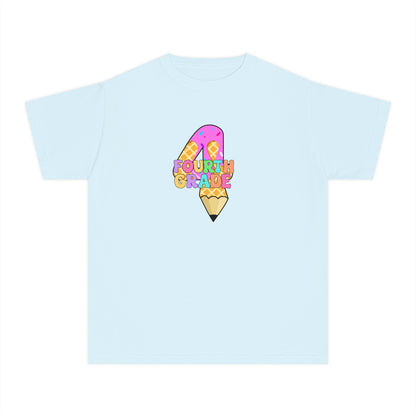 Fourth Grade Ice Cream Pencil Youth Tee