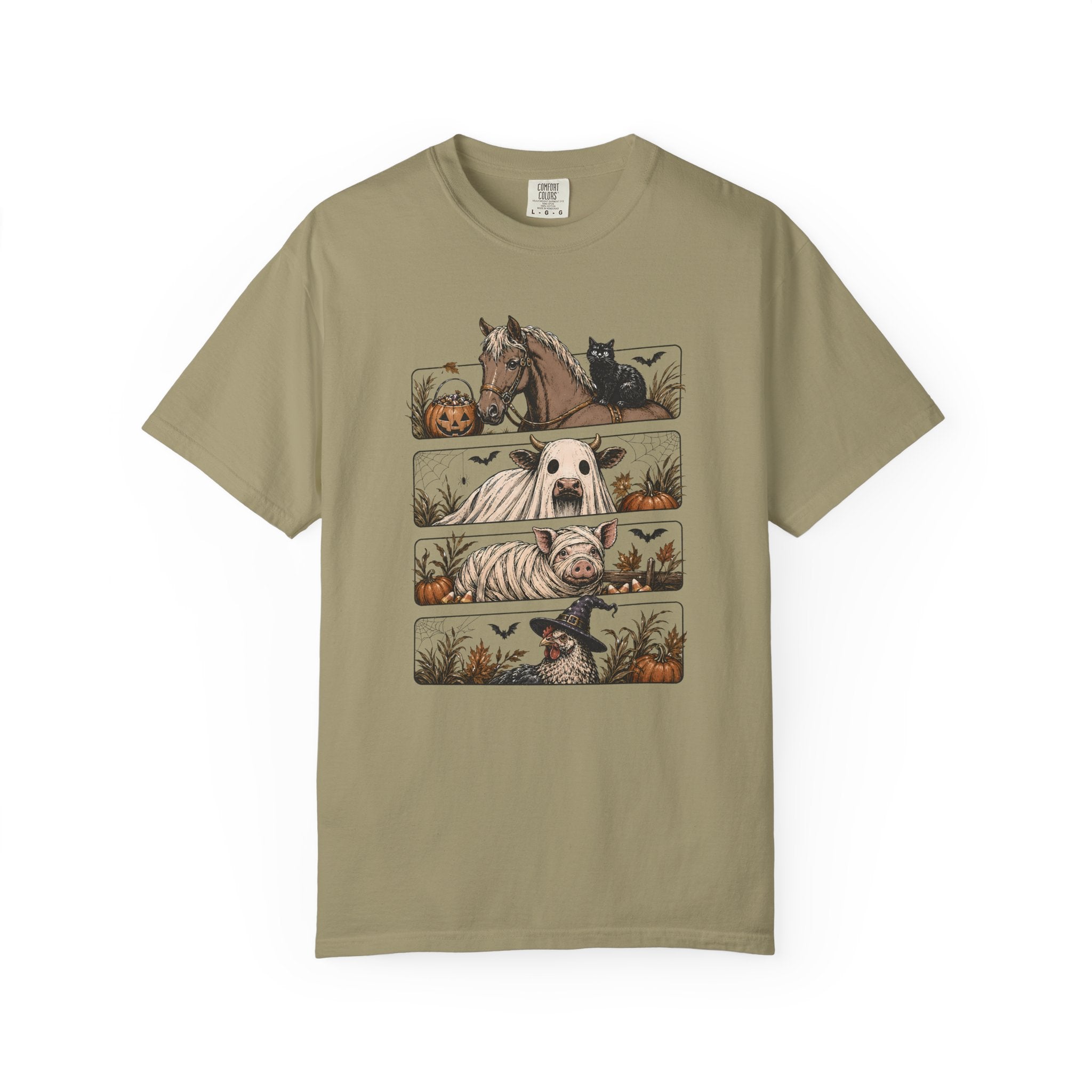 Halloween Farm Animals Adult Tee