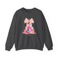 Pink Christmas Tree Crewneck Sweatshirt