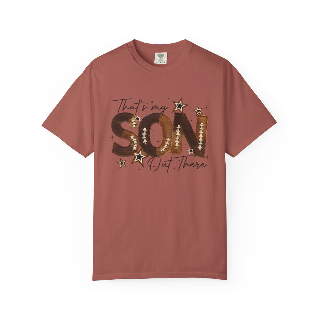 That’s My Son Football T-Shirt — Personalized Jersey Number Tee