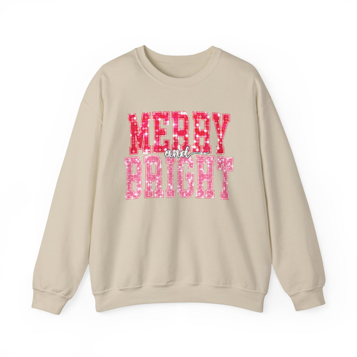 Merry and Bright Christmas Crewneck Sweatshirt
