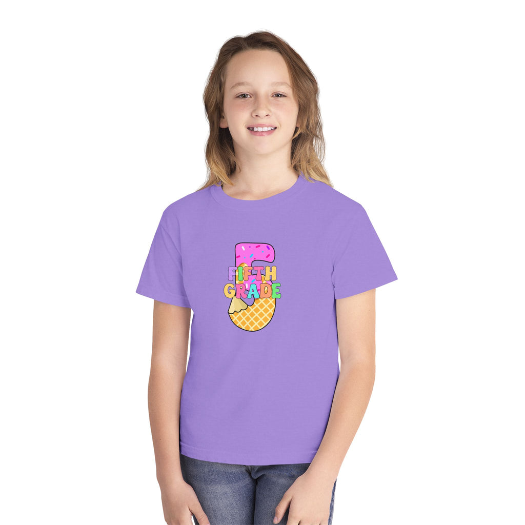 Fifth Grade Ice Cream Pencil Youth Tee