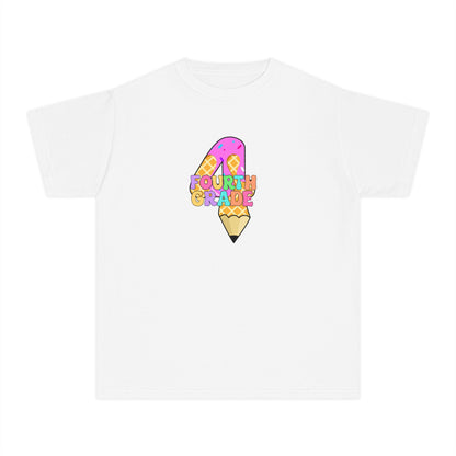 Fourth Grade Ice Cream Pencil Youth Tee