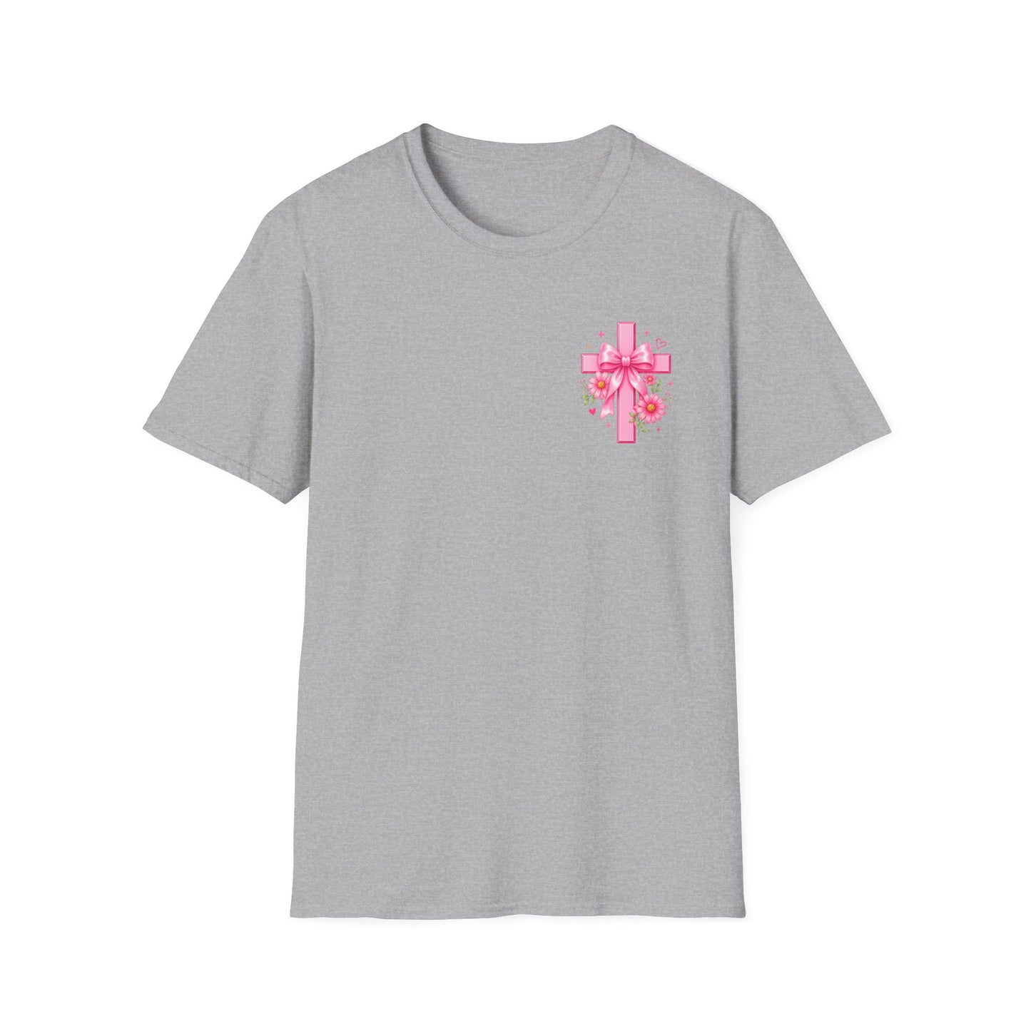 God Is In The Details Tee | Coquette Christian Shirt | Girly Faith Graphic Tee | Pink Bow Cross Shirt | Trendy Boutique Top
