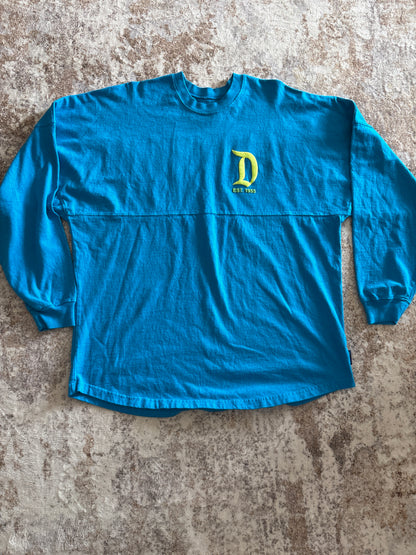 Disneyland Resort Spirit Jersey – Blue & Lime Green Puff Logo | Large