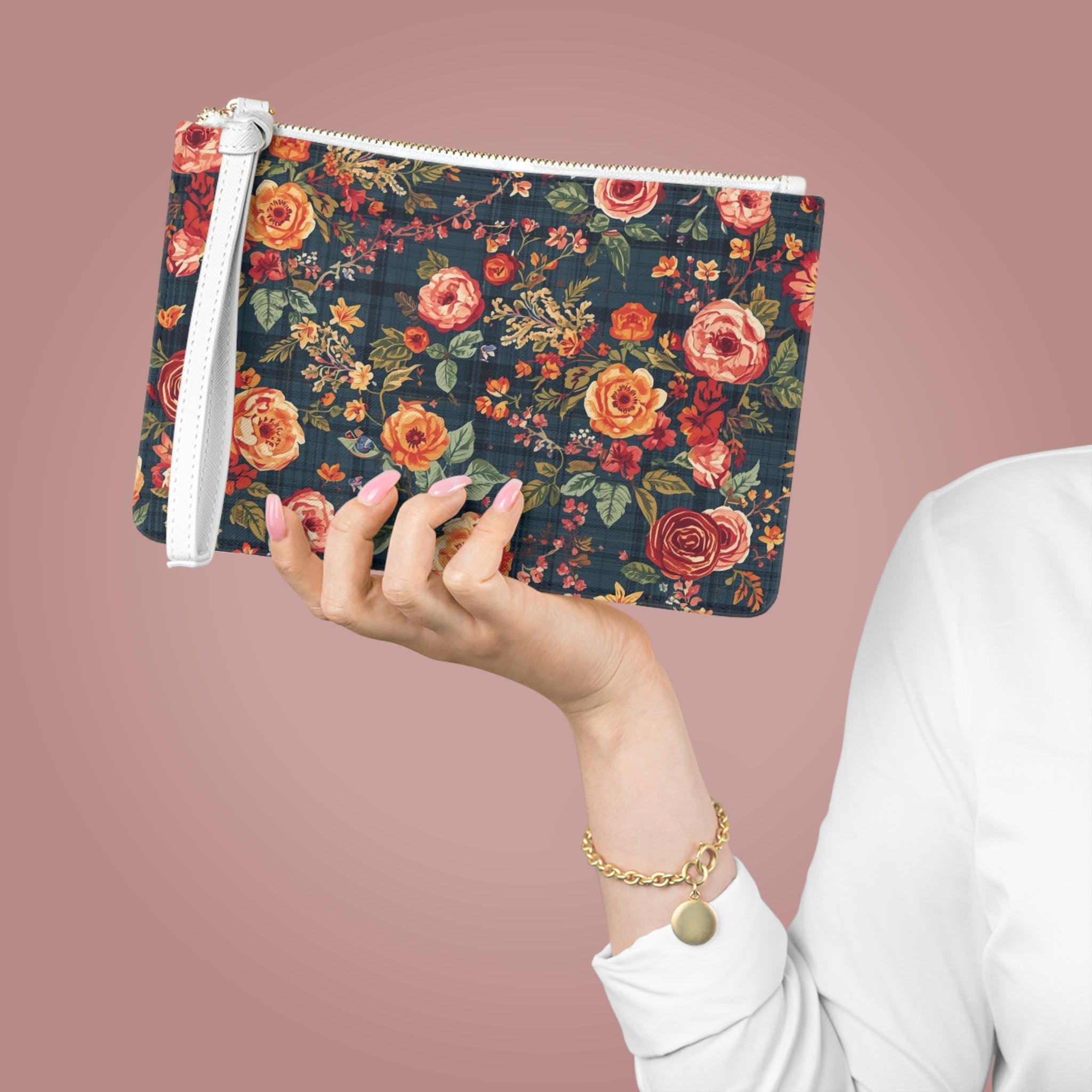 Floral Vintage Clutch Bag