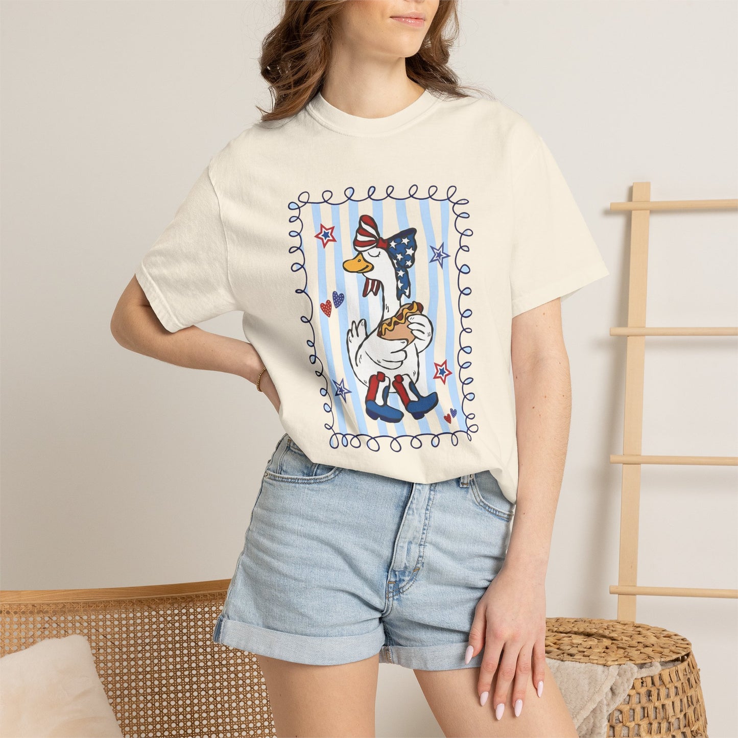 Red White & Goose Graphic Tee