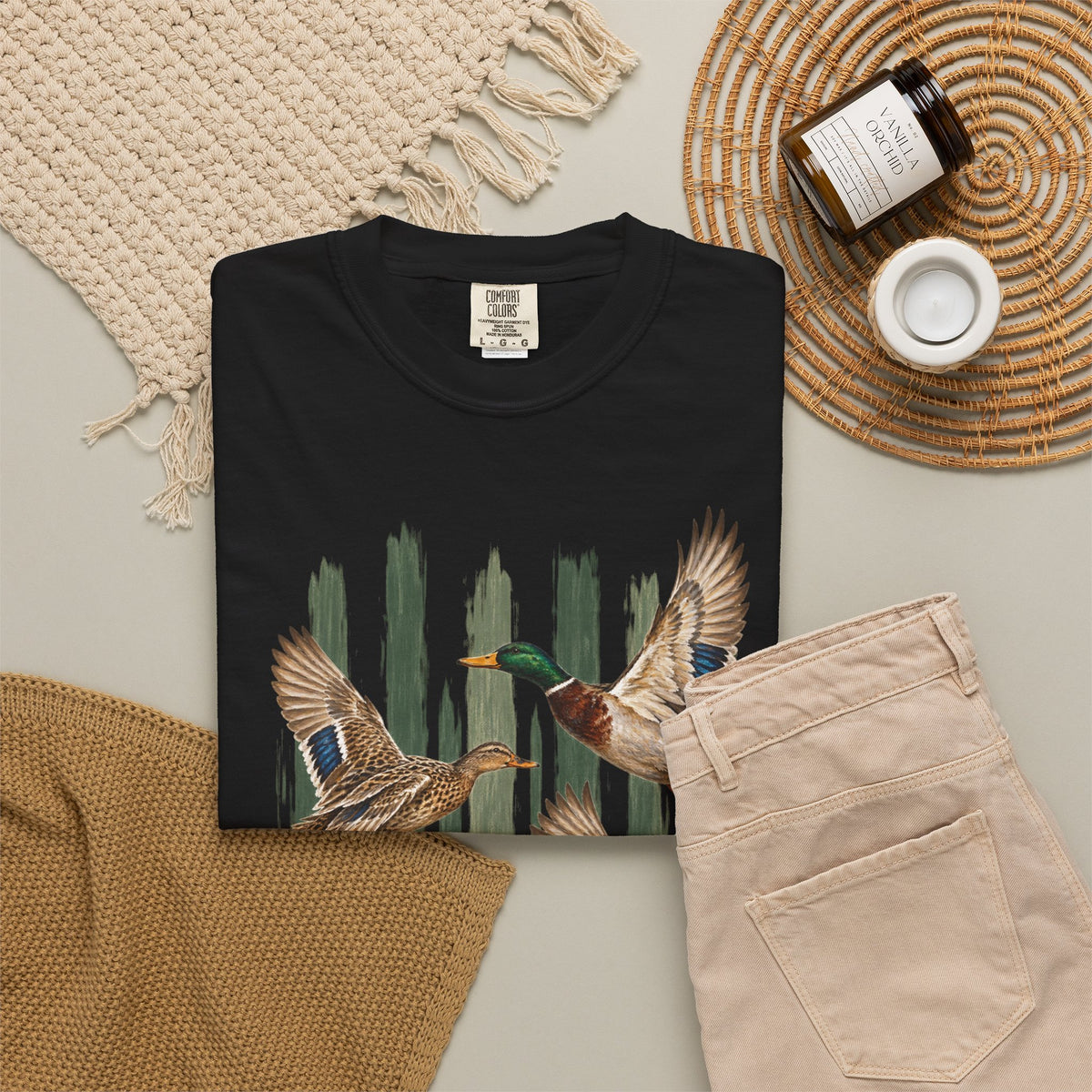 Duck stripped t-shirt