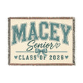 Personalized Senior Class Woven Blanket