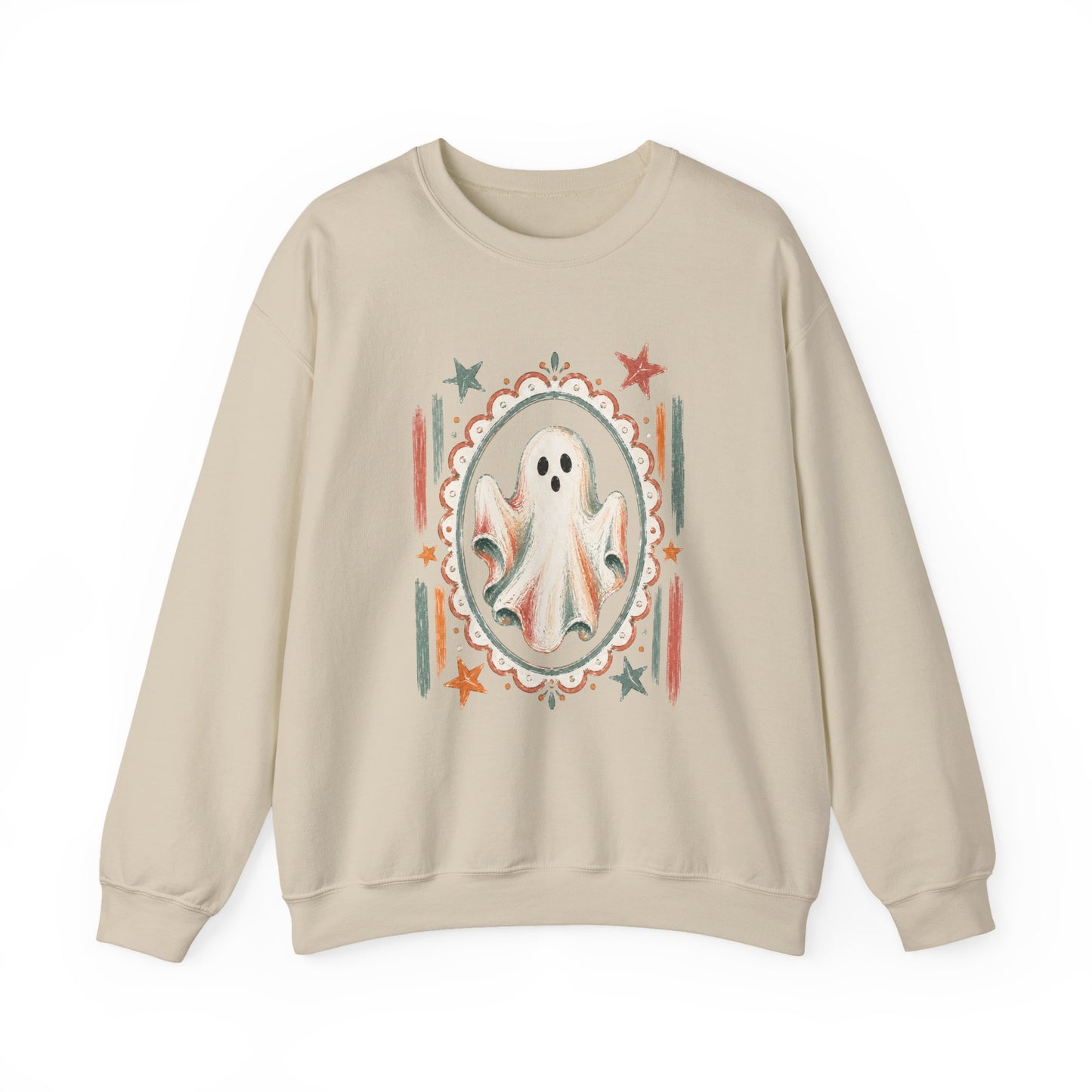 Retro Boo Ghost Crewneck Sweatshirt
