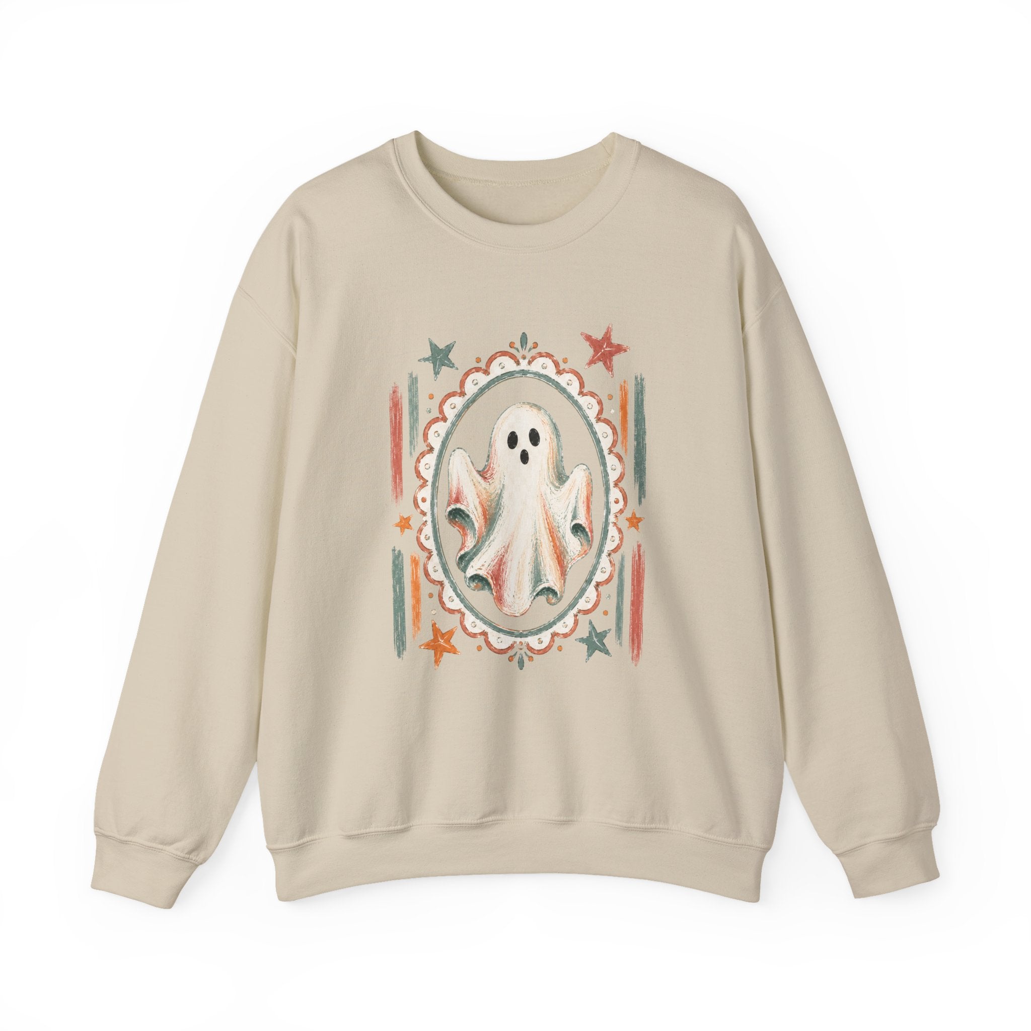 Retro Boo Ghost Crewneck Sweatshirt