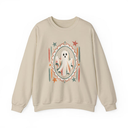 Retro Boo Ghost Crewneck Sweatshirt