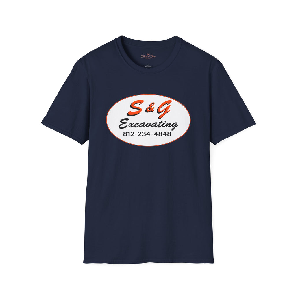 Excavation Logo T-Shirt — S&G Excavating (812-234-4848)