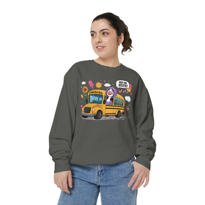 School Bus Sloth Crewneck