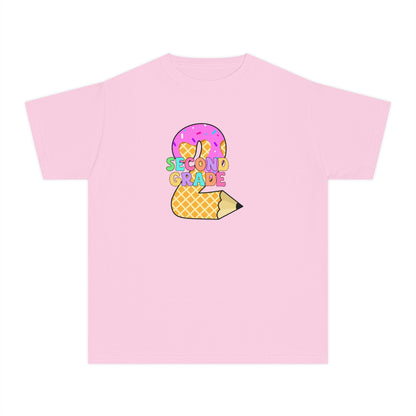 Second Grade Ice Cream Pencil Youth Tee