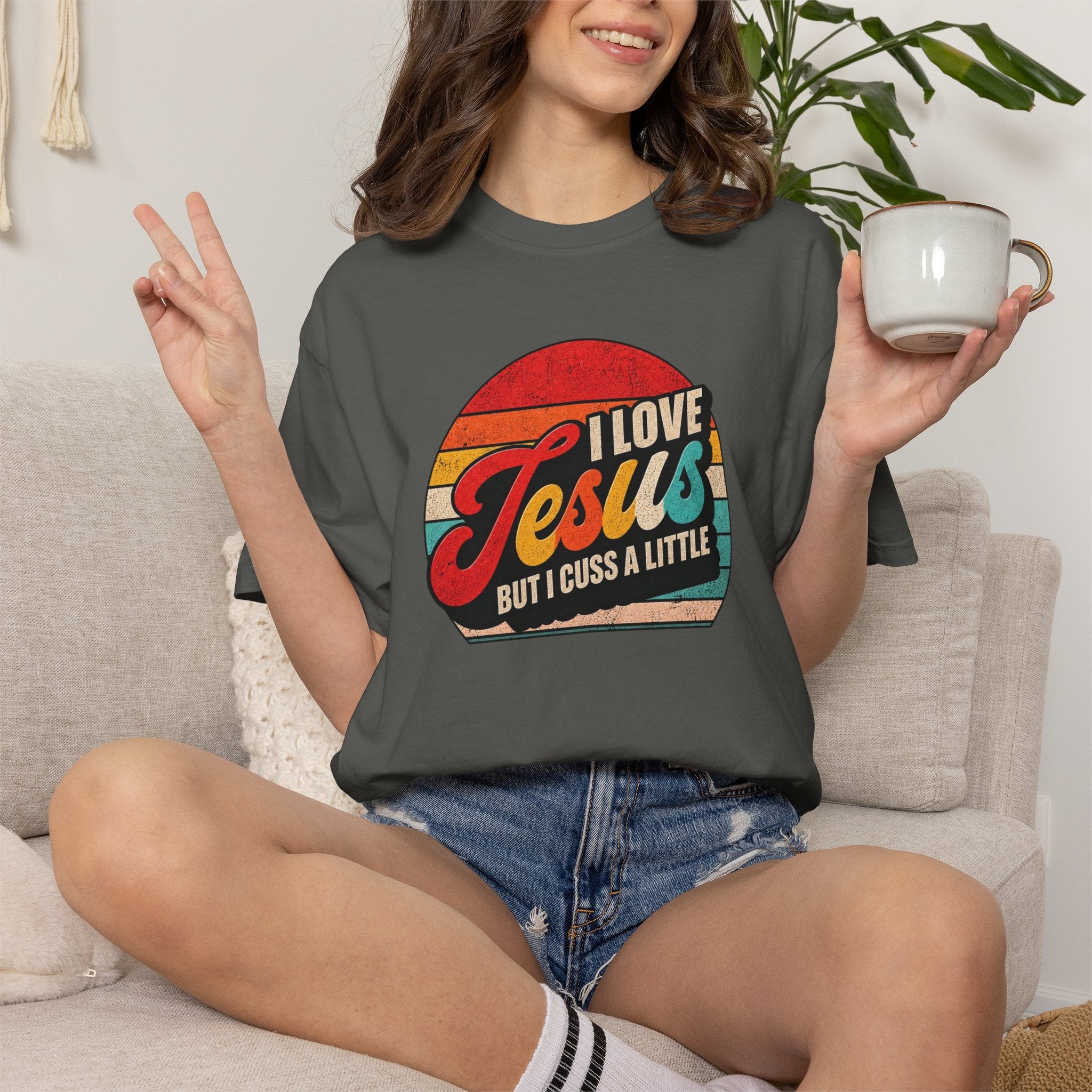 I Love Jesus But I Cuss A Little T-Shirt