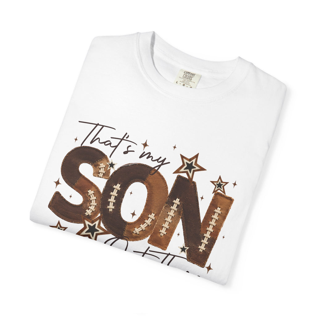 That’s My Son Football T-Shirt — Personalized Jersey Number Tee