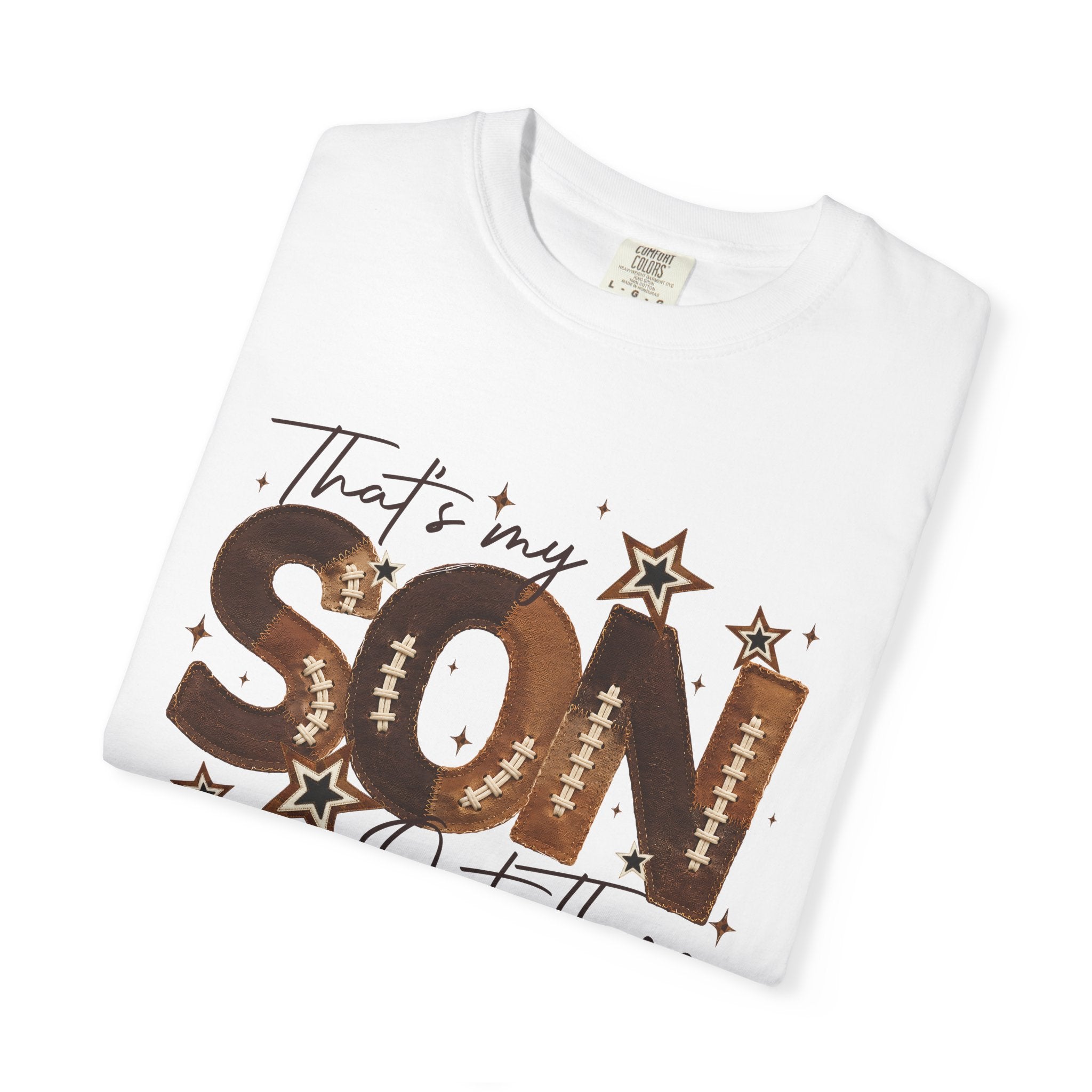 That’s My Son Football T-Shirt — Personalized Jersey Number Tee