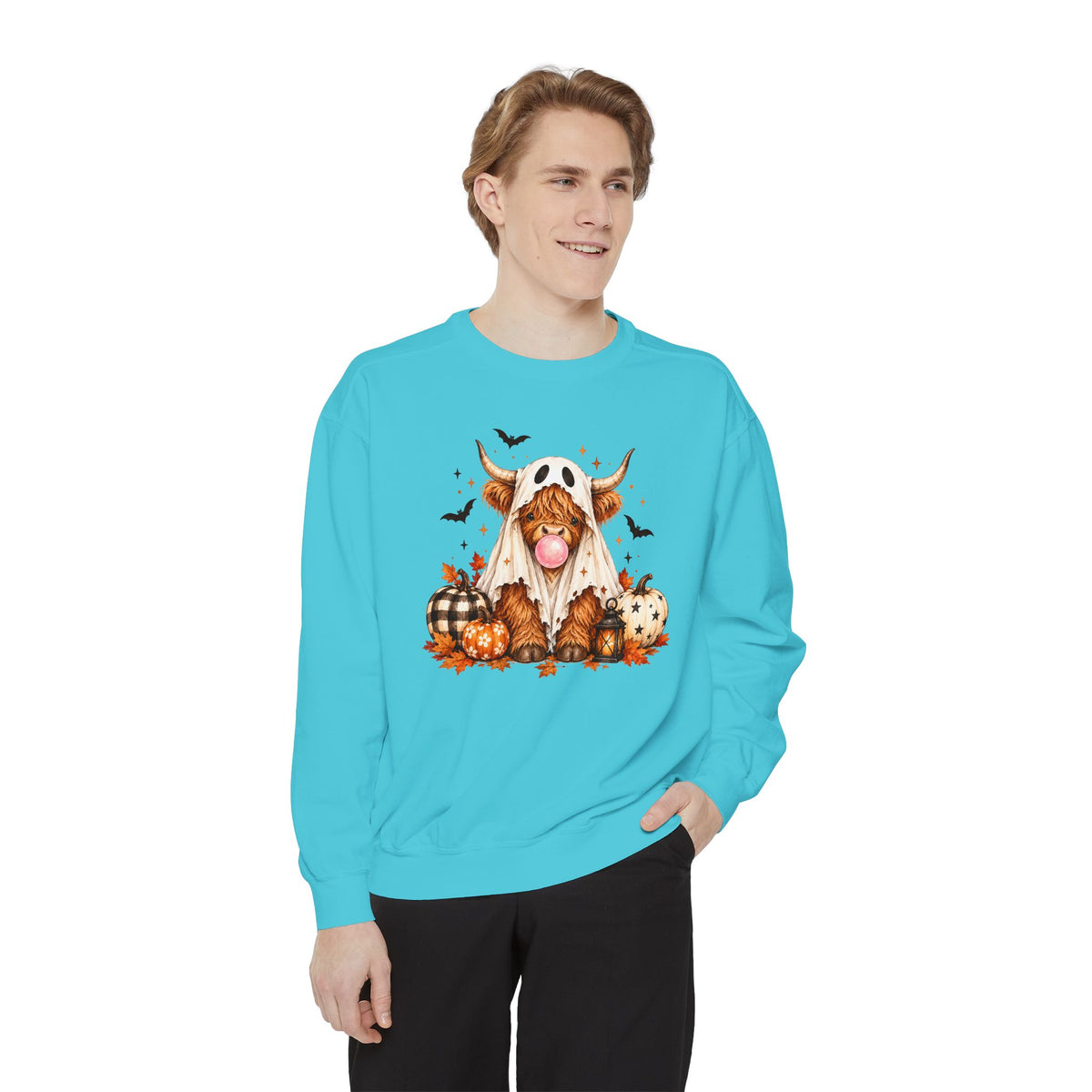 Highland Cow Bubblegum Ghost
